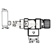 Caleffi Membran-Sicherheitsventil